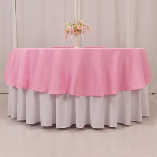 Vista 65 de Efavormart - Mantel redondo de poliéster de 90 pulgadas sin costuras de calidad comercial para banquetes de boda, restaurante