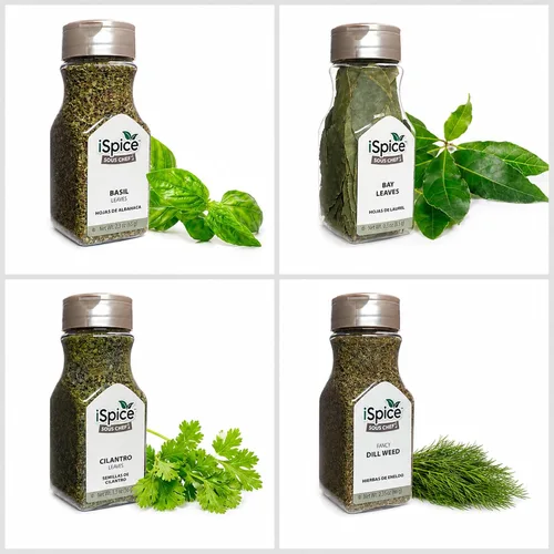 Vista 4 de iSpice Paquete de 24 Especias Gourmet - Colección Definitiva de Especias y Condimentos para Cocinar (Fusión de Cocina)