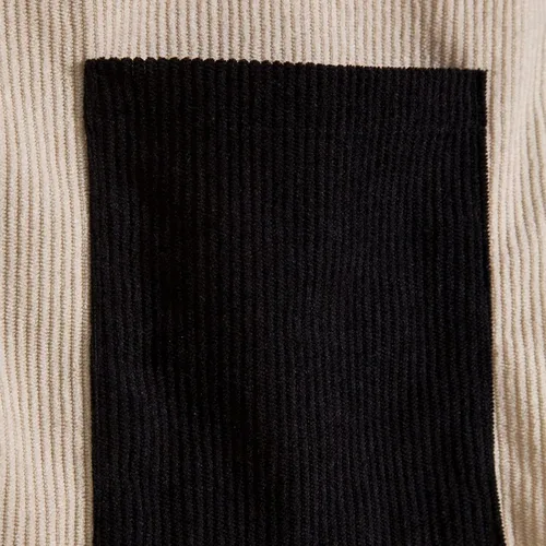 Vista 7 de Camiseta de manga corta con estampado de patchwork de lino y algodón para Hombre, blusa con botones bolsillo hawaiano