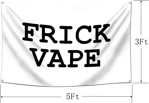 Vista 5 de Bandera Frick Vape de 3 x 5 pies Decoración de pared
