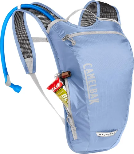 Vista 5 de CamelBak HydroBak Mochila de hidratación ligera para bicicleta, diseño ultraligero de bajo perfil con depósito Crux de 50 onzas, Serenity Blue 2.0