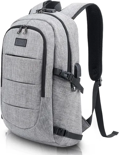 Vista 11 de Tzowla, mochila de viaje de negocios para computadora portátil de 15,6 a 17,3 pulgadas para mujeres, hombres y para regalar, A-Negro