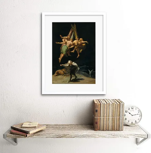 Vista 2 de Wee Blue Coo Goya F12x12039 - Vuelo de las brujas de 12x16 pulgadas