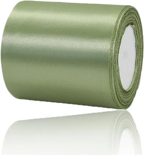 Vista 90 de Cinta de Satén Beige de Color Sólido, 1-1/2 Pulgadas x 25 Yardas, Cinta de Satén de Tela para Envolver Regalos, Manualidades, Hacer Lazos