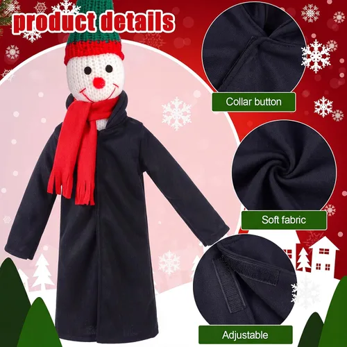 Vista 3 de Libima 6 Pcs Christmas Doll Clothes Accessories Halloween Wizard Clothes Wizard Robe and Broom Doll Costume