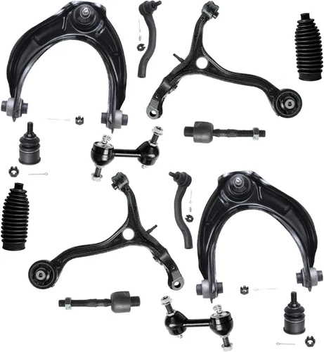 Vista 161 de Detroit Axle - Kit de suspensión frontal de 15 piezas para Jeep Grand Cherokee 99-04 1999 2000 2001 2002 2003 2004, brazos de control superior e