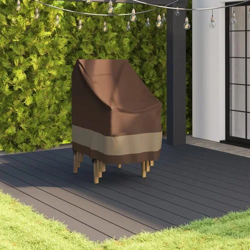 Vista 9 de Duck Covers Funda impermeable Ultimate para silla apilable de patio de 28 pulgadas, fundas para sillas de exterior