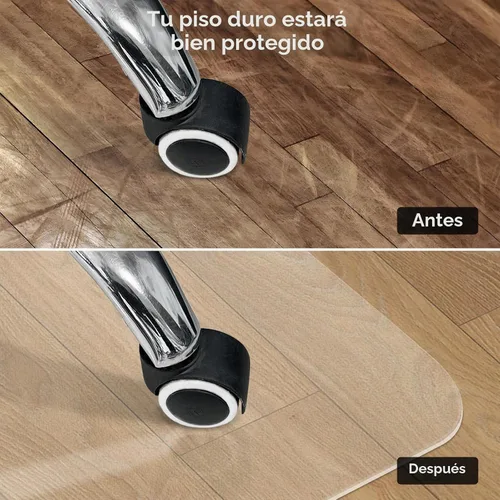 Vista 3 de Tapete para silla de oficina para suelos de madera dura, 36 x 47 pulgadas, protector de piso resistente, fácil de limpiar
