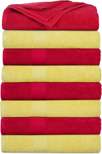 Vista 16 de Ample Decor Juego de 12 toallas de baño de 600 GSM, 100% algodón, 4 toallas de baño, 4 toallas de mano, 4 paños de lavado, absorbentes y suaves