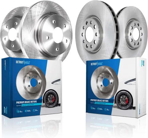 Vista 64 de Detroit Axle - Rotores de freno para Ford Mustang 2015 2016 2017 2018 2019 2020 2021 2022 2023 Rotores de freno de disco 2016 2017 2018 2019