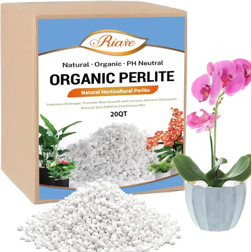 Vista 11 de Riare Perlita orgánica de 2 cuartos de galón para plantas, enmienda de suelo de perlita hortícola para plantas, mezcla de macetas, acondicionador