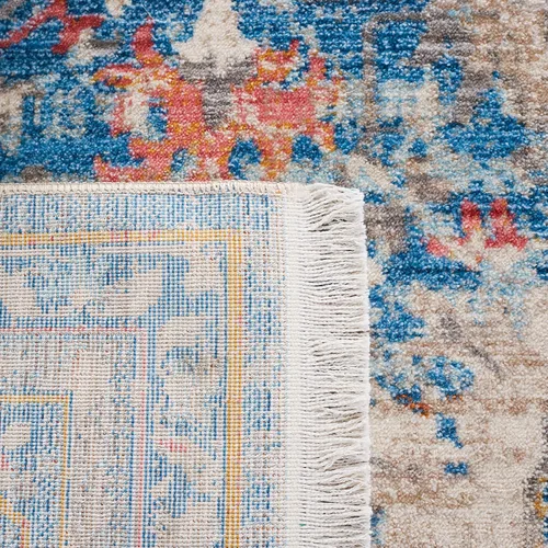 Vista 7 de SAFAVIEH Persian Collection - Alfombra para pasillo, 2.2 x 6 pies, azul y multicolor, diseño oriental envejecido, no desprende pelusa y de fácil