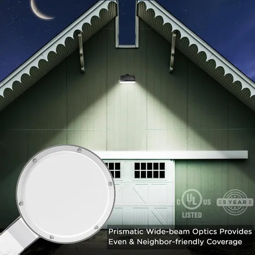 Vista 7 de Luz LED de granero de 55 W, iluminación de patio del anochecer al amanecer con fotocélula con fotocélula luz de seguridad LED de cielo oscuro, luz