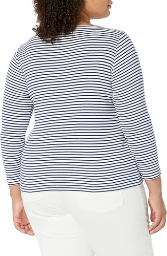 Vista 2 de Vineyard Vines Camiseta simple con cuello barco para mujer