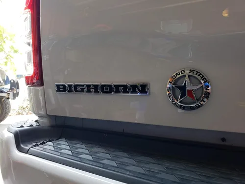 Vista 5 de Muzzys Lone Star Silver Edition - Calcomanía de emblema de Texas, insignia de Longhorn, universal, se adhiere, COMPATIBLE CON Chevy Silverado