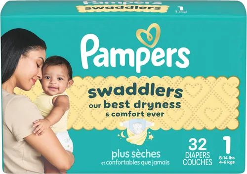 Vista 13 de Pañales talla 1, 32 unidades – Pañales desechables Pampers Swaddlers