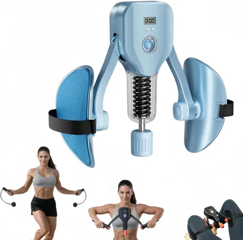 Vista 10 de Thigh Trainer for Women & Men, 176LB Adjustable Pelvic Floor Exercise Equipment with LED Display Counter and Resistance Indicator, Inner Thigh