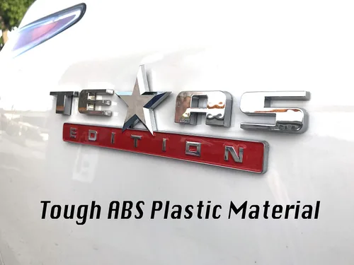 Vista 4 de 2 unidades plateado+rojo 3D Texas Edition Emblema Universal Calcomanía para Camión Coche Vehículo Automóvil