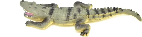 Vista 2 de CWG Caimán, cocodrilo, reptil, muy agradable réplica de goma blanda 14 '' CWG150 BB26