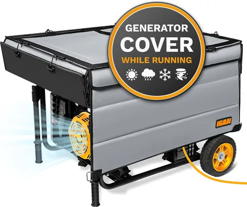Vista 9 de IGAN - Cubiertas protectoras para generador en funcionamiento Pro-Max para la mayoría de generadores de 3500 a 12000 W - Cubiertas para generadores