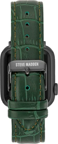 Vista 20 de Steve Madden Correa de moda de grano de cocodrilo para Apple Watch