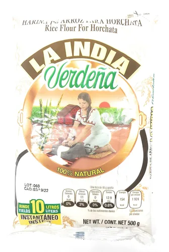 Vista 6 de La India Verdea Harina De Arroz Para Horchata 100 Natural
