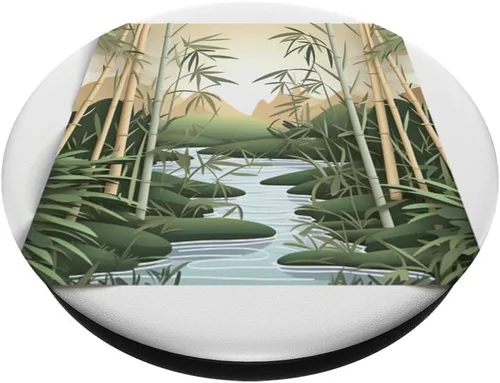 Vista 2 de Bamboo Zen In the Spirit of Japan PopSockets Standard PopGrip