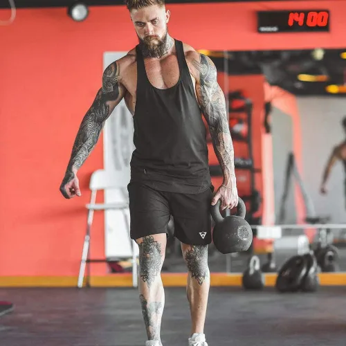 Vista 7 de Wangdo Pantalones cortos de entrenamiento para hombre de 7 pulgadas, pantalones cortos para correr, pantalones cortos de ciclismo atléticos