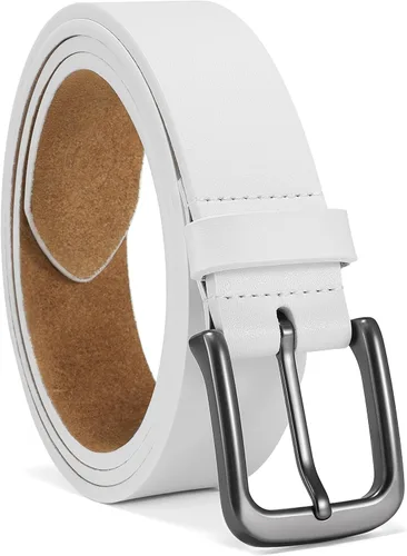 Vista 23 de CHAOREN Cinturones de cuero para hombre - Cinturón de 35mm de cuero genuino para jeans - Regalo para hombre para vestir casual