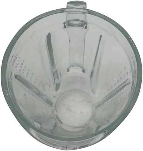Vista 4 de Jarra redonda de vidrio de 5 tazas de 40 onzas o recipiente de repuesto para jarra de vidrio 3310-656 con tapa, compatible con Hamilton Beach