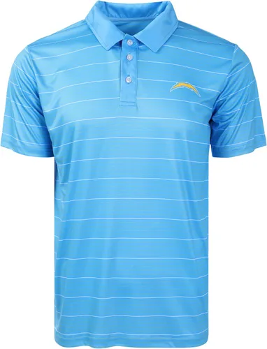 Vista 22 de FOCO Mens NFL Team Logo Striped Polyester Polo Short Sleeve Shirt