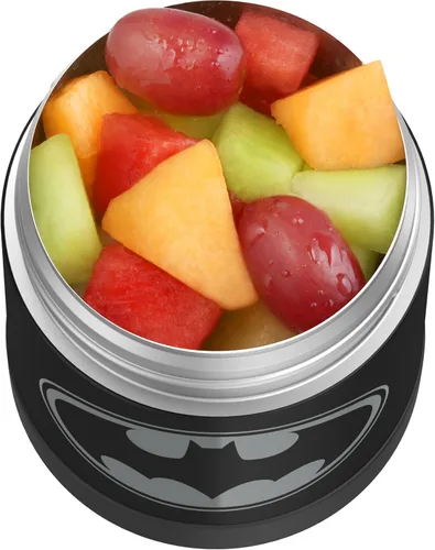 Vista 3 de THERMOS FUNTAINER - Tarro de comida para niños aislado al vacío de acero inoxidable de 10 onzas, Batman