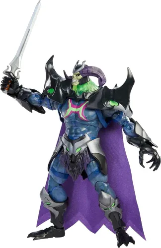 Vista 5 de Masters of the Universe Revelation Skelegod Figura de acción MOTU de 9 pulgadas, figura de batalla para niños de 6 años y mayores y coleccionistas
