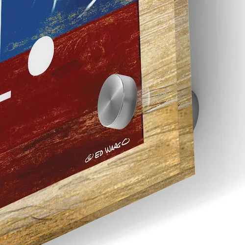 Vista 3 de Epic Art 'USA' de Ed Wargo, arte de pared de vidrio acrílico, 36"x12