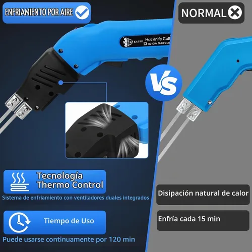 Vista 2 de 250W cortador de espuma de cuchillo caliente cortador de espuma de poliestireno herramienta de corte eléctrico para EPP, EPS, XPS, EVA, esponja