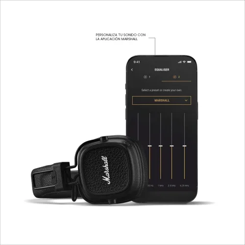 Vista 10 de Marshall Major V - Auriculares inalámbricos con Bluetooth para llevar en la oreja - Negro