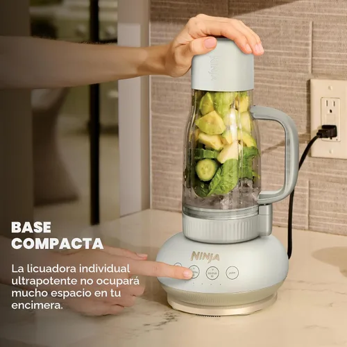 Vista 6 de Ninja BlendBOSS - Licuadora personal, hueso y champán exclusivo de Amazon