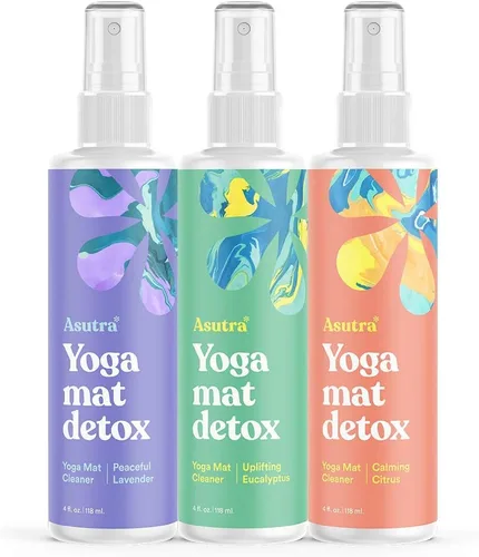 Vista 13 de Limpiador de colchoneta para yoga 100% natural y orgánico, SEGURO PARA TODAS LAS COLCHONETAS, no deja residuos pegajosos o viscosos, limpia