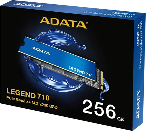 Vista 2 de ADATA Legend 710 NVMe M.2 2280 SSD de 256 GB (lee hasta 2100 MB/s y escribe hasta 1000 MB/s)