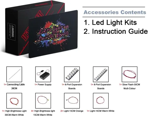 Vista 3 de Kit de luz LED solamente, compatible con Lego Encanto Madrigal House 43202 – Kit de luz solamente, no viene