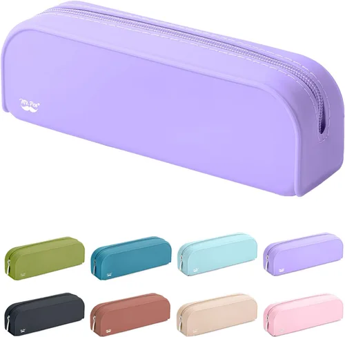 Vista 13 de Mr. Pen - Estuche de silicona para lápices, estuche para lápices negro, estuche pequeño para lápices, estuche para lápices estético Bolsa