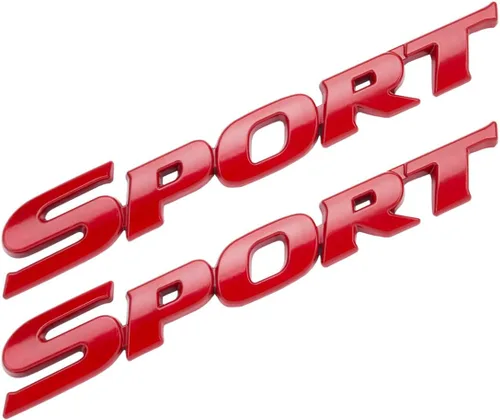 Vista 7 de Paquete de 2 Calcomanías Deportivas para Coche, Emblema Adhesivo de Metal 3D Sport para Guardabarros Lateral de Coche Camión Maletero Trasero