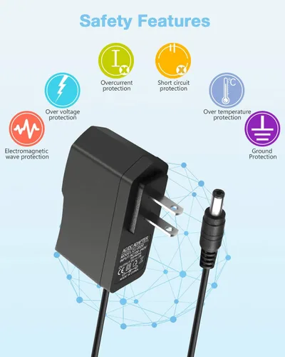 Vista 4 de Aclorol Fuente de alimentación de 5V 2A AC 100-240V a DC Adaptador de corriente de conmutación DC 5Volt 2A 10W Convertidor de alimentación universal