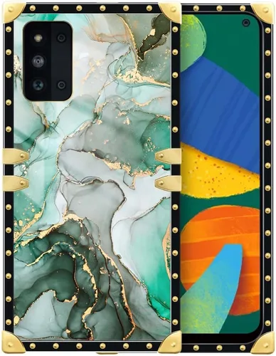 Vista 70 de Funda compatible con Samsung Galaxy A03S 4G, TPU suave de lujo y parte trasera de policarbonato duro para niñas y mujeres, funda protectora a prueba