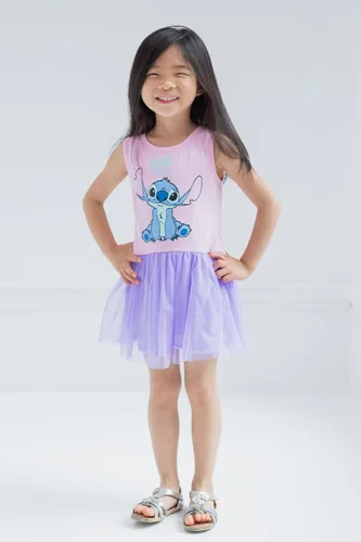 Vista 2 de Disney Lilo & Stitch - Vestido de tul de princesa Ariel para niñas pequeñas y grandes