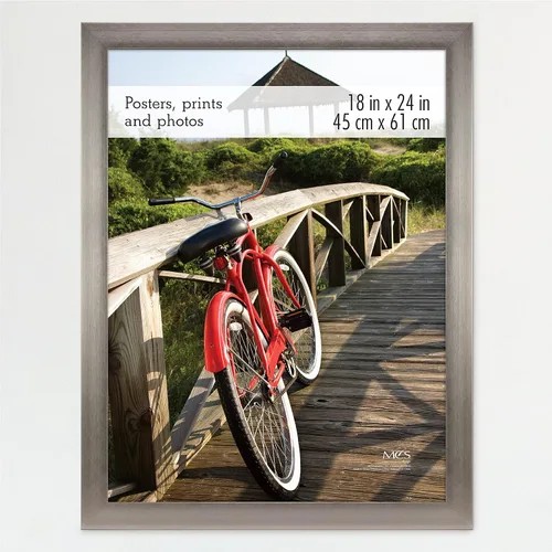 Vista 40 de MCS Marco para póster con estilo de museo, 11 x 17 pulgadas, madera de granero, vertical y horizontal, para colgar en la pared, marco grande