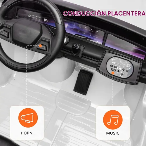 Vista 9 de Qaba Camión de paseo de 2 plazas 12V Cadillac Escalade IQ 2025 con licencia