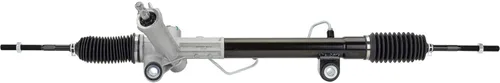 Vista 8 de Speedway Motors 1982-88 Rack de dirección asistida T-Bird de alto flujo y piñón para travesaños Mustang II, incluye adaptadores AN -6, actualización