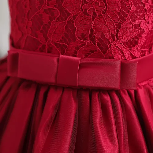 Vista 5 de NNJXD Vestido de Princesa de Tul con Flores para Niñas Pequeñas y Bebés Niña
