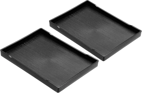Vista 6 de PATIKIL Bandeja de comida rápida de 8 x 6, paquete de 2 bandejas rectangulares reutilizables reciclables multiusos para restaurante, cocina en casa